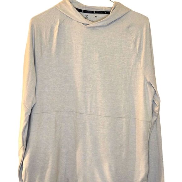 Xersion Studio Men's Heather Gray Long Sleeve Hoodie Activewear Shirt Medium NWT - Picture 1 of 14